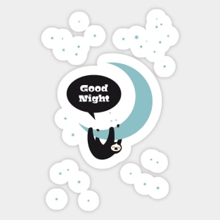 Goodnight! Little sloth Sticker